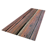 Max 180x60cm Floor Mat Runner Kitchen Non-slip Area Rug Brown Wood Floor