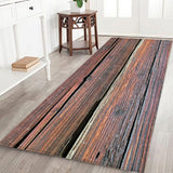 Max 180x60cm Floor Mat Runner Kitchen Non-slip Area Rug Brown Wood Floor