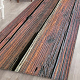 Max 180x60cm Floor Mat Runner Kitchen Non-slip Area Rug Brown Wood Floor