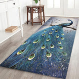 Max 180x60cm Floor Mat Runner Kitchen Non-slip Area Rug Peacock