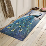 Max 180x60cm Floor Mat Runner Kitchen Non-slip Area Rug Peacock