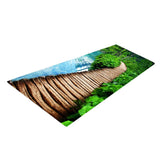 Max 120x40cm Floor Mat Runner Kitchen Non-slip Area Rug River and Bridge