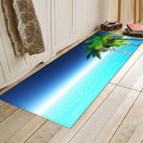 Max 120x40cm Floor Mat Runner Kitchen Non-slip Area Rug Sea Scenery