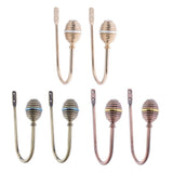 Max 2pcs Zinc Alloy Thicken Curtain Tiebacks Holder Wall Hooks Golden Color