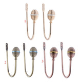 Max 2pcs Zinc Alloy Thicken Curtain Tiebacks Holder Wall Hooks Golden Color