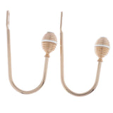 Max 2pcs Zinc Alloy Thicken Curtain Tiebacks Holder Wall Hooks Golden Color