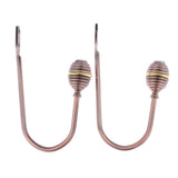 Max 2pcs Zinc Alloy Thicken Curtain Tiebacks Holder Wall Hooks Copper Color