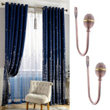 Max 2pcs Zinc Alloy Thicken Curtain Tiebacks Holder Wall Hooks Copper Color