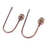 Max 2pcs Zinc Alloy Thicken Curtain Tiebacks Holder Wall Hooks Copper Color