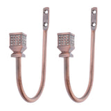 Max 2pcs Zinc Alloy Curtain Drapery Holdbacks Hanger Wall Hooks Copper Color