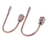 Max 2pcs Zinc Alloy Curtain Drapery Holdbacks Hanger Wall Hooks Copper Color