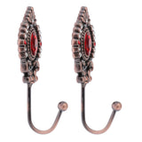 Max 2x Crown-shaped Curtain Tieback Hooks European Style Clothes Hanger Copper
