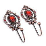 Max 2x Crown-shaped Curtain Tieback Hooks European Style Clothes Hanger Copper