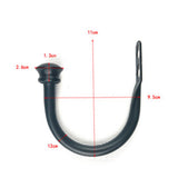 Max 1 Pair U-Shape Tube Curtain Holdback Drape Hook Vary Types Mushroom_Black