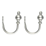 Max 1 Pair U-Shape Tube Curtain Holdback Drape Hook Vary Types hourglass_Silver