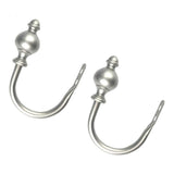Max 1 Pair U-Shape Tube Curtain Holdback Drape Hook Vary Types hourglass_Silver