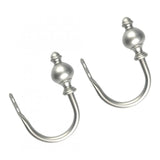 Max 1 Pair U-Shape Tube Curtain Holdback Drape Hook Vary Types hourglass_Silver