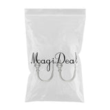 Max 1 Pair U-Shape Tube Curtain Holdback Drape Hook Vary Types hourglass_Silver