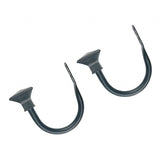Max 1 Pair U-Shape Tube Curtain Holdback Drape Hook Vary Types Square_Black