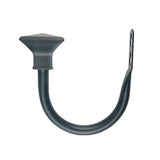 Max 1 Pair U-Shape Tube Curtain Holdback Drape Hook Vary Types Square_Black