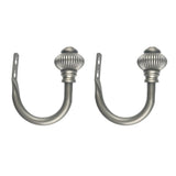 Max 1 Pair U-Shape Tube Curtain Holdback Drape Hook Vary Types Furo_Gray
