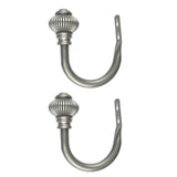 Max 1 Pair U-Shape Tube Curtain Holdback Drape Hook Vary Types Furo_Gray