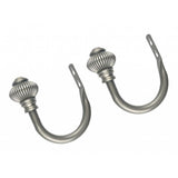Max 1 Pair U-Shape Tube Curtain Holdback Drape Hook Vary Types Furo_Gray