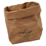 Max Washable Kraft Paper Storage Bag for Food, Toys, Flowers, Makeup Sand