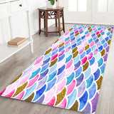 Max 40x120cm Floor Mat Runner Kitchen Non-slip Area Rug Colorful Wave