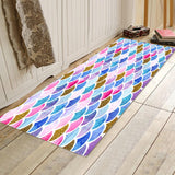 Max 40x120cm Floor Mat Runner Kitchen Non-slip Area Rug Colorful Wave
