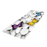 Max 40x120cm Floor Mat Runner Kitchen Non-slip Area Rug Butterfly Pebbles