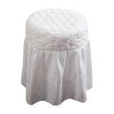 Max Beauty Massage Bedding Kit Table Skirt Pillow Case Stool Cover White