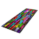Max 40x120cm Floor Mat Runner Kitchen Non-slip Area Rug Colorful Brick Wall