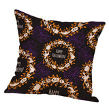 Linen Sofa Cushion Cover Throw Pillow Case Replace Holloween Theme 18x18 B"