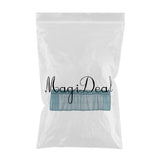 Max Yarn Rod Pocket Sheer Curtain Valance for Kitchen Bathroom Cyan-137x61cm