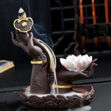 Maxbell Creative Ceramic Incense Censer Burners Home Office Decoration Lotus