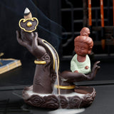 Maxbell Creative Ceramic Incense Censer Burners Home Office Decoration Guanyin