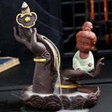 Maxbell Creative Ceramic Incense Censer Burners Home Office Decoration Guanyin
