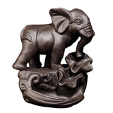 Max Elephant Shaped Backflow Incense Burner Stick Cone Holder Decor