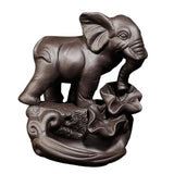 Max Elephant Shaped Backflow Incense Burner Stick Cone Holder Decor