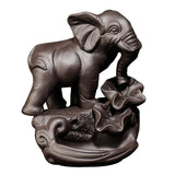 Max Elephant Shaped Backflow Incense Burner Stick Cone Holder Decor