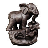 Max Elephant Shaped Backflow Incense Burner Stick Cone Holder Decor