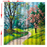 Max Waterproof Digitial Printed 3D Curtain Drapes for Bedroom Living Room 1 B