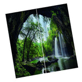 Max Waterproof Digitial Printed 3D Curtain Drapes for Bedroom Living Room A