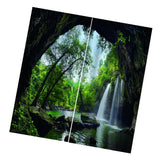 Max Waterproof Digitial Printed 3D Curtain Drapes for Bedroom Living Room A