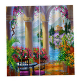 Max Waterproof Digitial Printed 3D Curtain Drapes for Bedroom Living Room C
