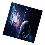 Max Digital Printed 3D Curtain Living Room Bedroom Drapes 2 Panel The Earth