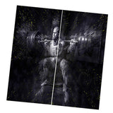Max Digital Printed 3D Curtain Living Room Bedroom Drapes 2 Panel Weightlifting