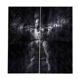 Max Digital Printed 3D Curtain Living Room Bedroom Drapes 2 Panel Weightlifting