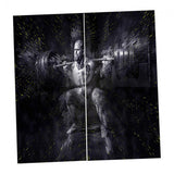 Max Digital Printed 3D Curtain Living Room Bedroom Drapes 2 Panel Weightlifting